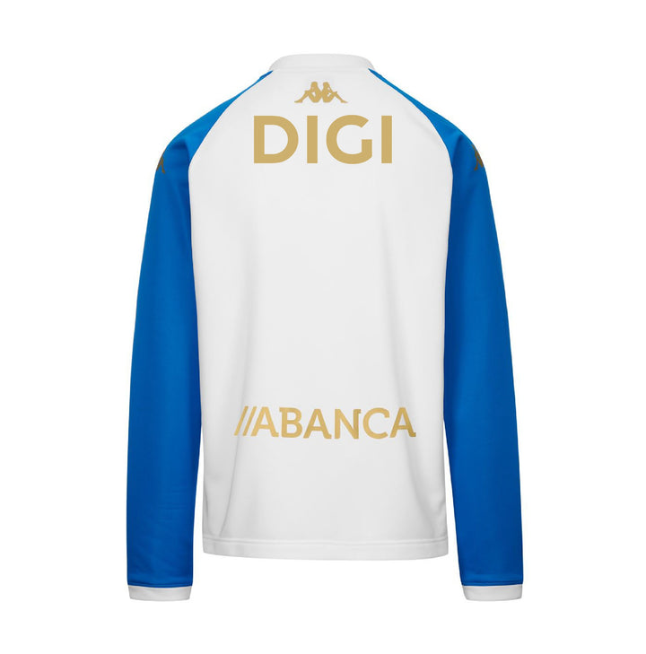 SUDADERA ENTRENAMIENTO STAFF MUZIRA PRO DEPORTIVO 25/26 - BLANCA Y AZUL