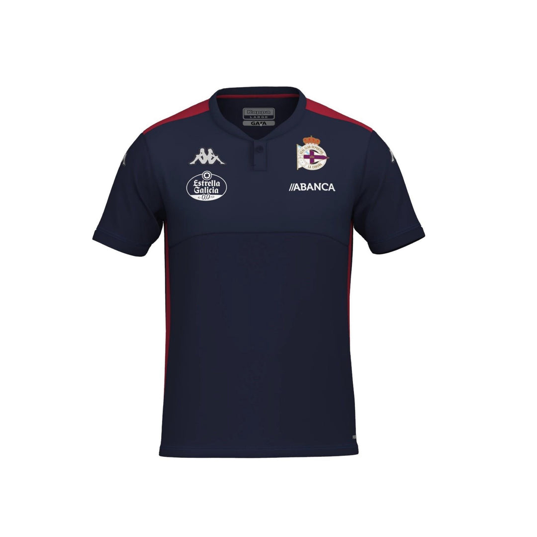 Polo Shirts_MAN_ANGAT 8 DEPORTIVO_Polo_Blue Marine-Red DK-SPONSOR - Photo