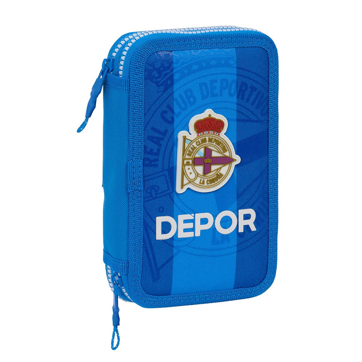 PLUMIER DOBLE PQNO 28 pcs REAL DEPORTIVO DE LA CORUÑA - AZUL