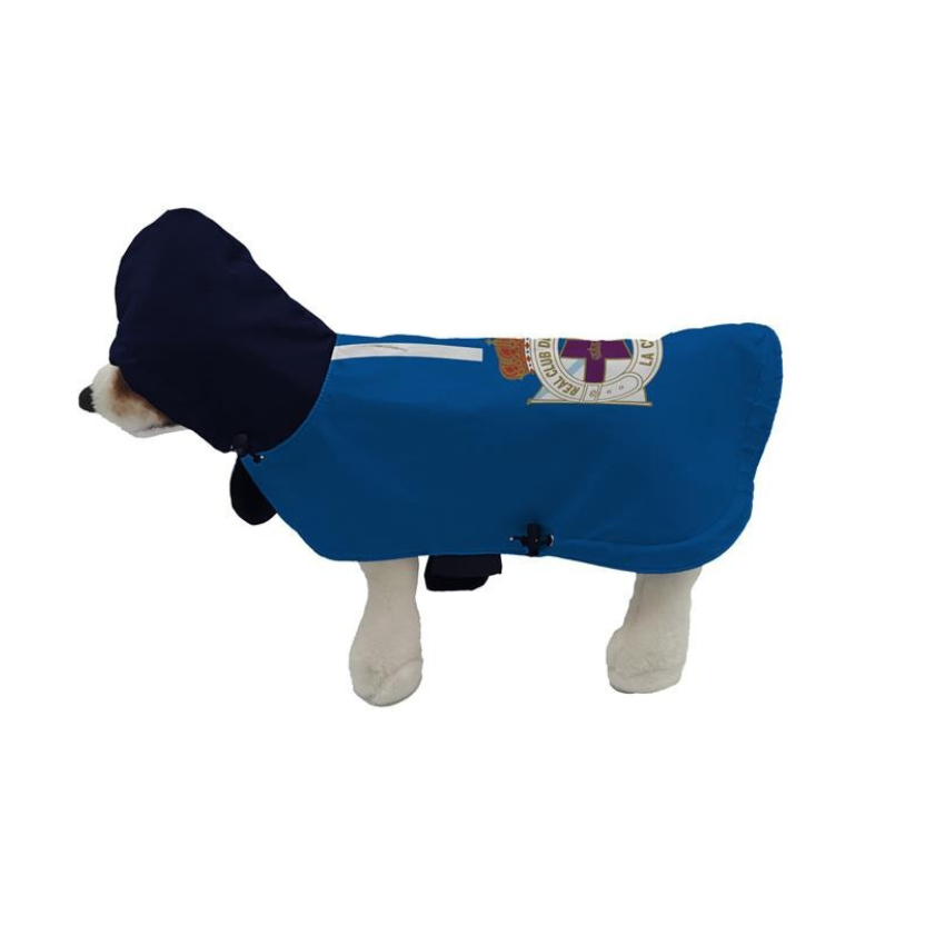 CHUBASQUERO PARA PERRO DEPORTIVO DE LA CORUÑA - AZUL